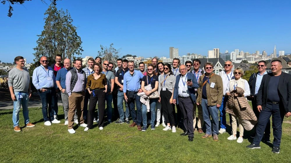 Unternehmergruppe bei einem Rundgang mit Christoph Burkhardt in San Francisco