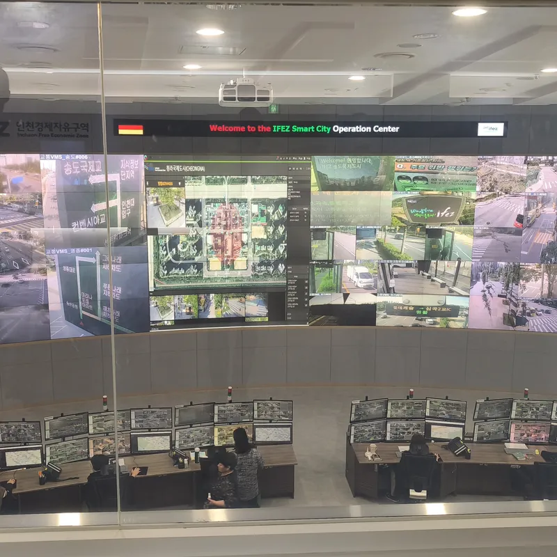 Operation Center der Incheon Smart City bei Seoul, Round-the-World-Reise Juli 2025
